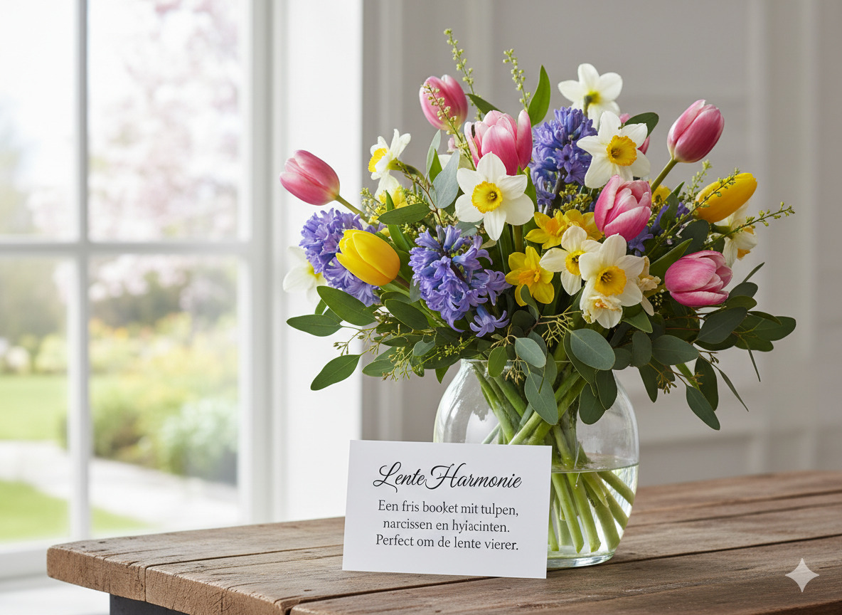 Lente boeket arrangement